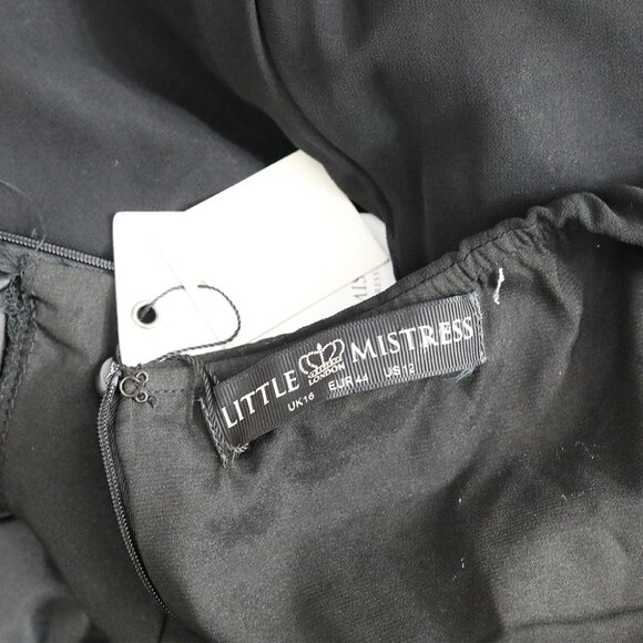 Glam Black & Gold Sequin Party Dress 🌟 Little Mistress - Picture 4 of 5